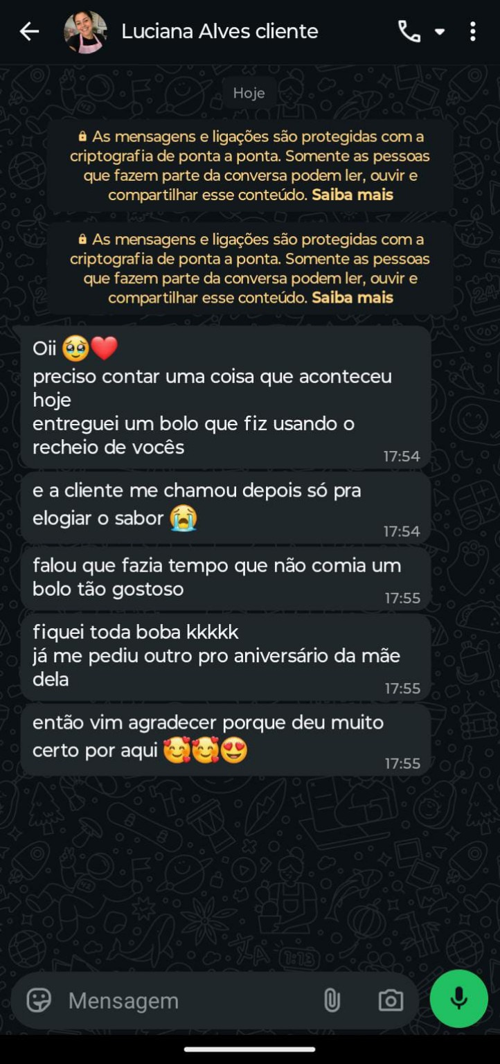 Feedback real de cliente do Recheia 6
